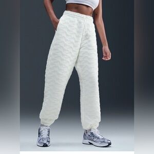 Nike Cream Quilted Jogger Pants